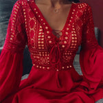 Vestido corto con volantes