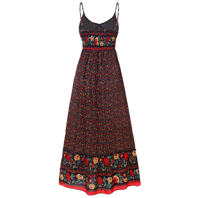 Vestido bohemio con tirantes