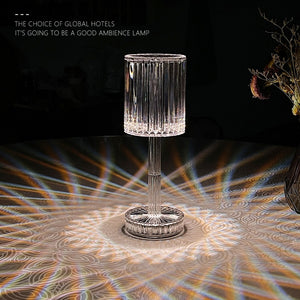 Lámpara de cristal con control táctil