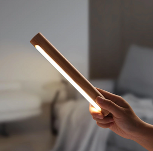 Lámpara LED de madera de 360º