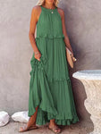 Vestido largo liso Oversize de mujer