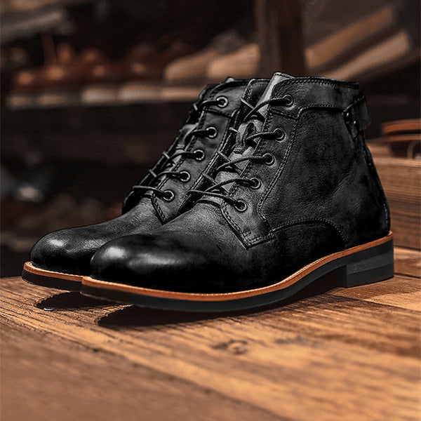 Botas chukka casuales vintage de cuero para hombre Mundo Woman