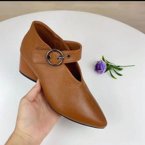 Zapatos de tacón medio estilo Oxford